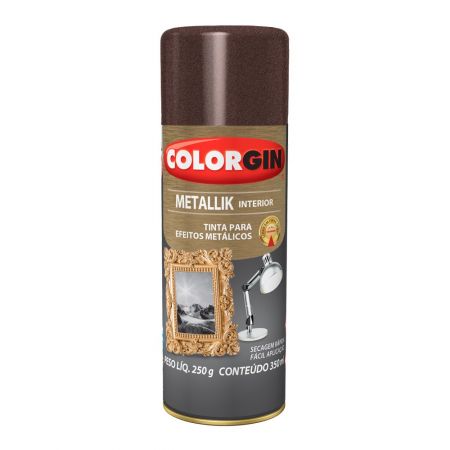 Spray Metalico Colorgin Interior Bronze 350ml - 55