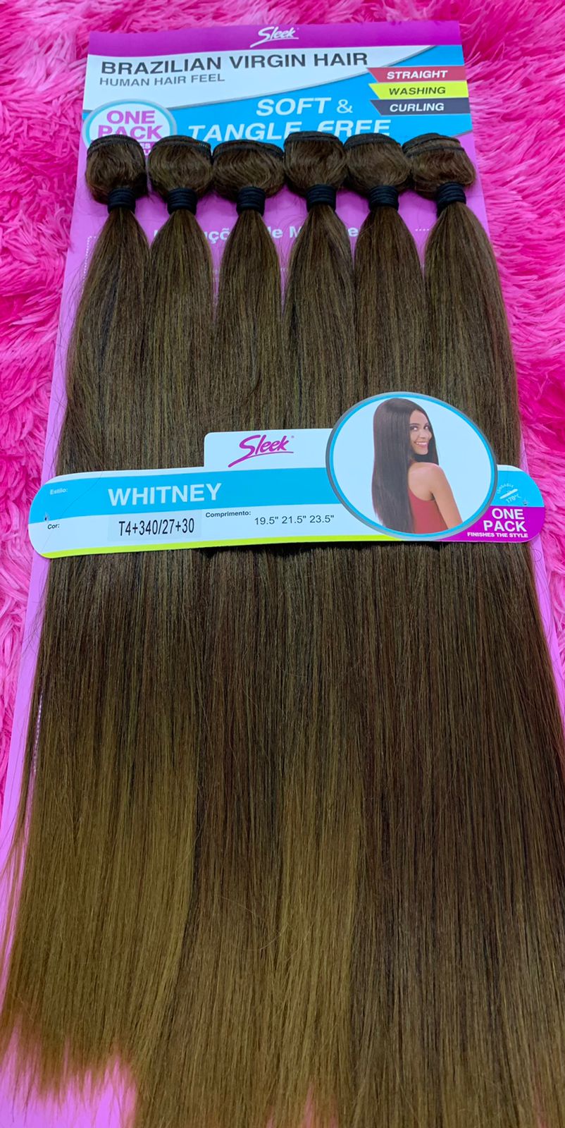 Brazilian Virgin Hair Bio Vegetal - Whitney T4+340/27+30