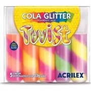 COLA GLITTER TWIST ACRILEX 23G C/5