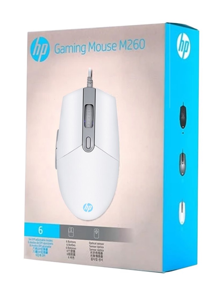 Mouse Gamer HP M260 6400dpi Usb 1,5m Bco. Rgb - Foto 1