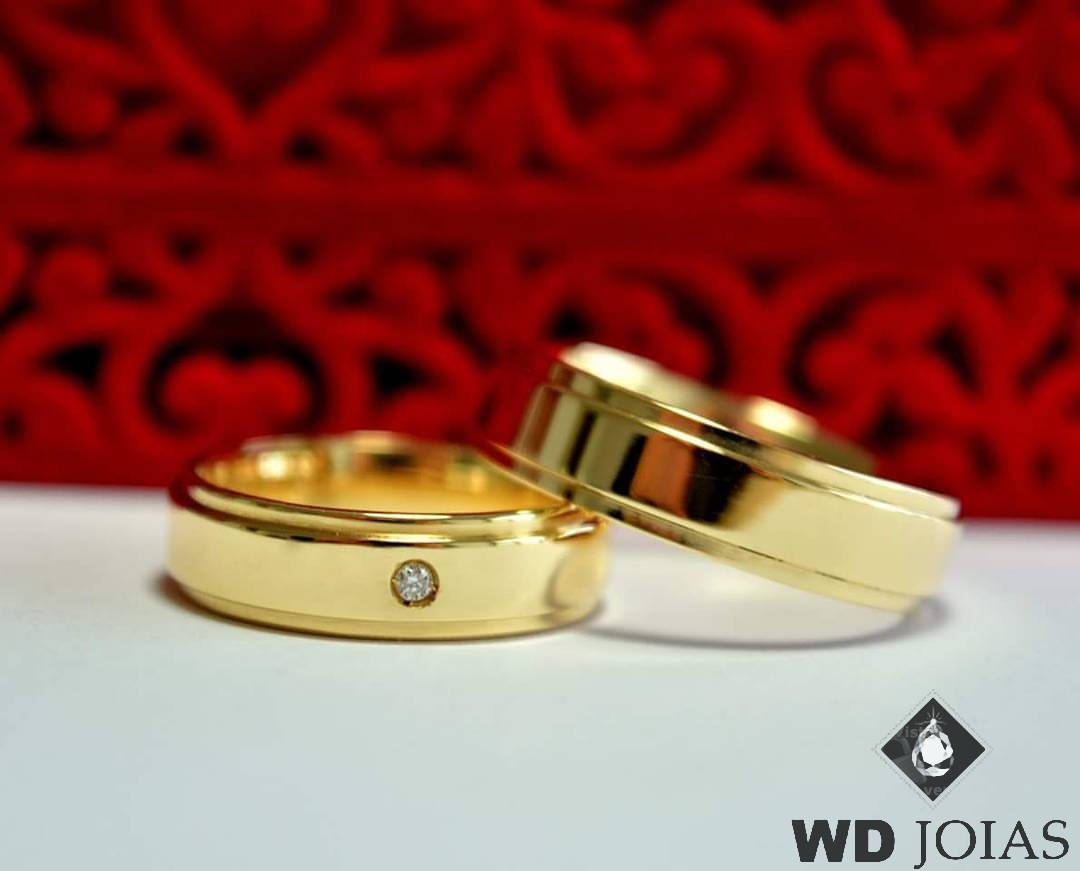 Aliança de Casamento Ouro Polida Tradicional 5mm 12g MJO29