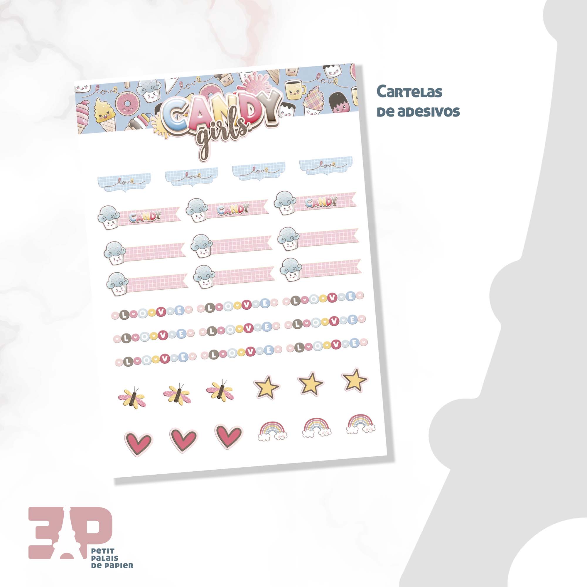 Agenda Permanente - Candy Girls  - Petit Palais de Papier