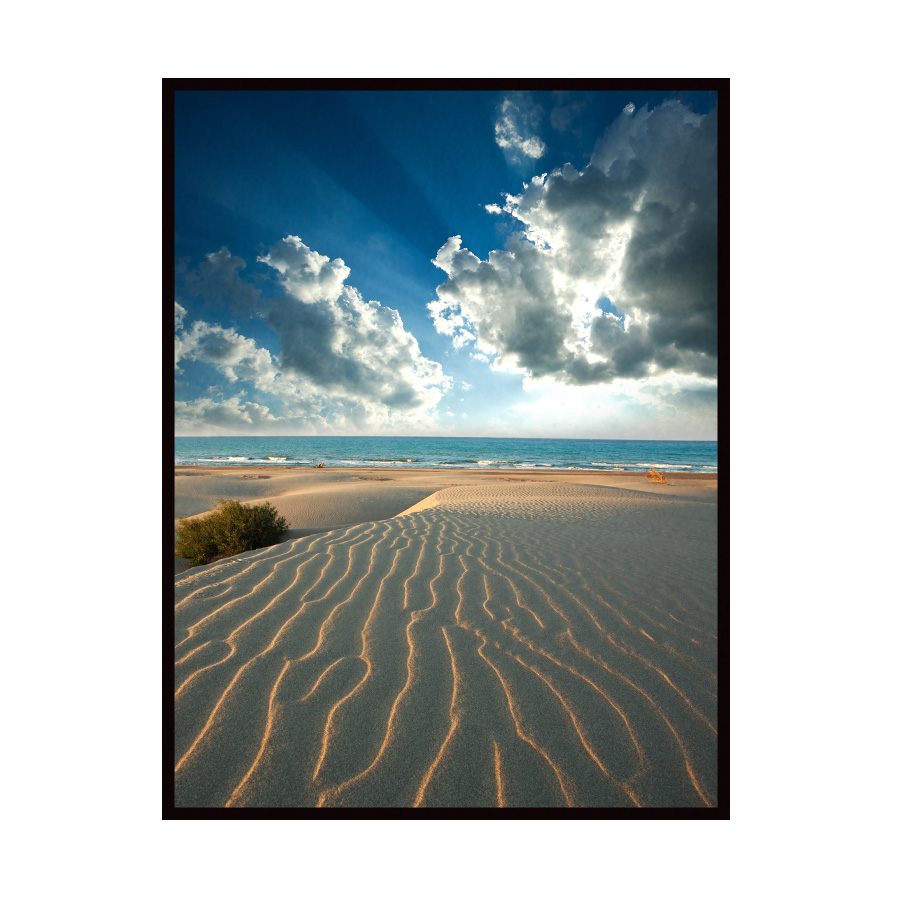 Quadro paisagem dunas e nuvens - 100x70