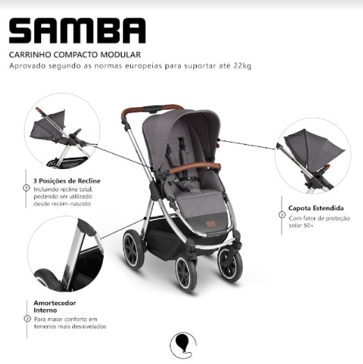 Carrinho de Bebê Samba - ABC Design