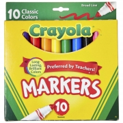 Canetinha Ponta Grossa Crayola - 10 cores