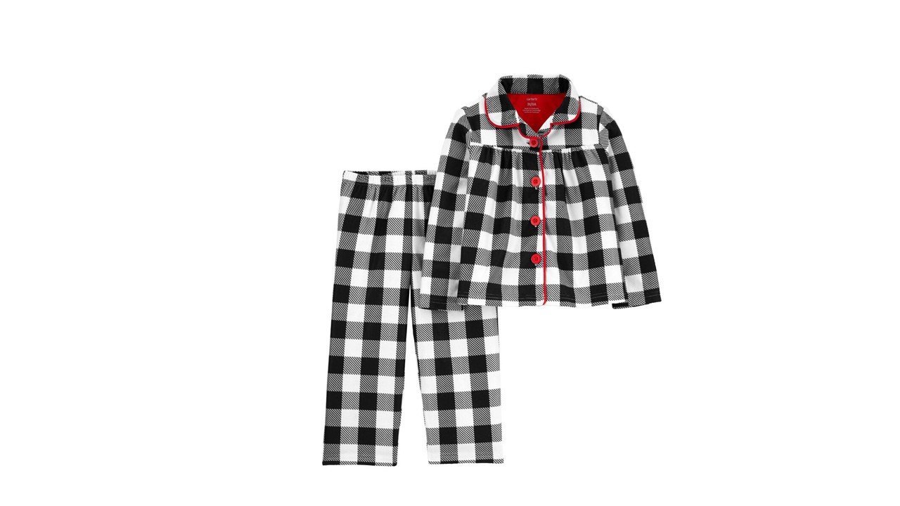 Pijama 2 Peças Preto e Branco