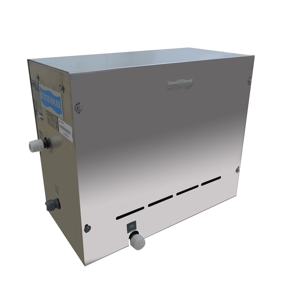 Gerador de Vapor Steam Inox 12 kw para Sauna Úmida de até 18 m³ - Sodramar