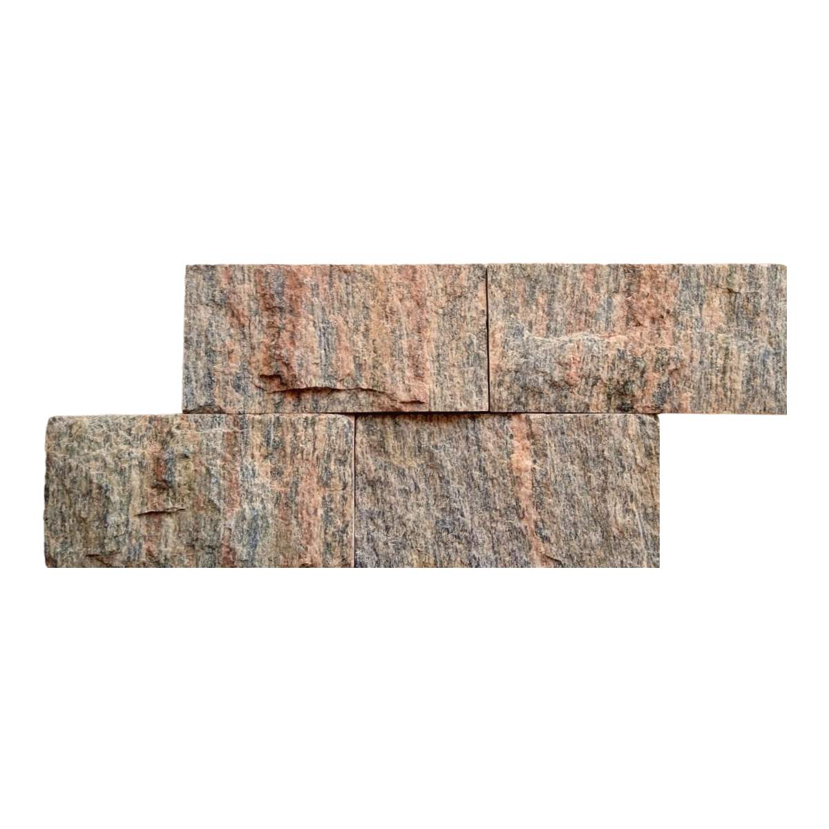 Pedra Madeira Rosa Serrada 11,5x23 cm - 1 m²