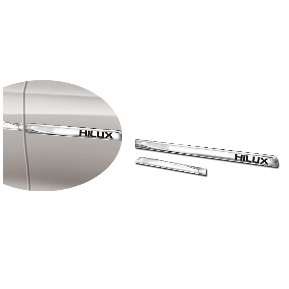 Kit X-treme de Friso Cromado Lateral Hilux 4 Portas
