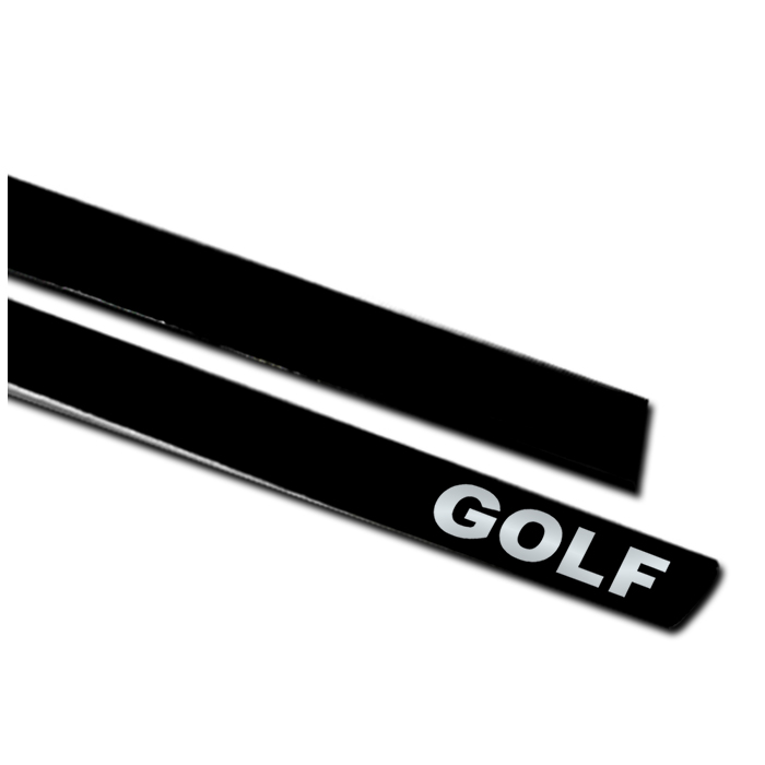Kit Slim de Friso Preto Lateral Golf 4 Portas