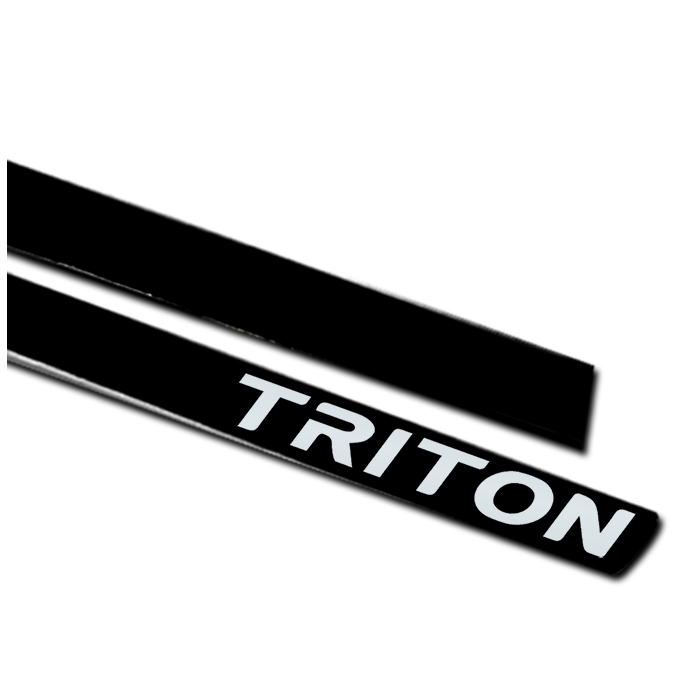 Jogo de Friso Lateral L200 Triton 4 Portas Slim Preto