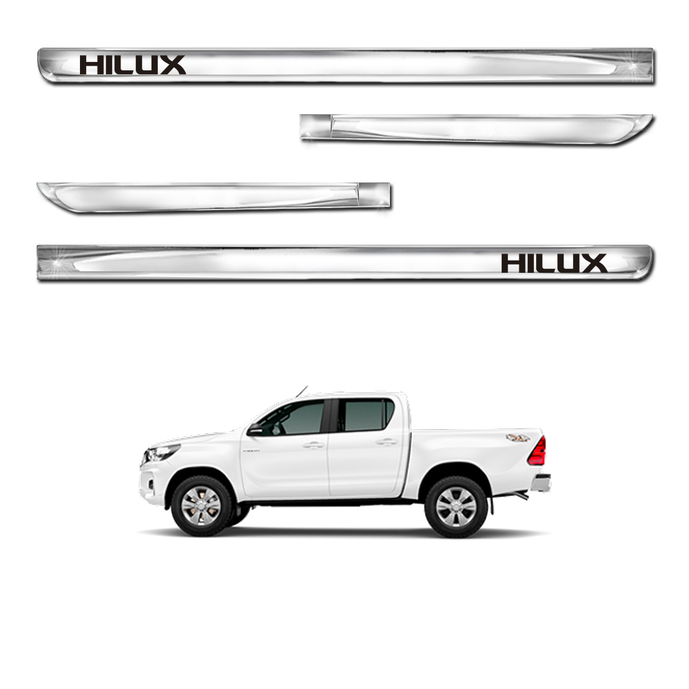 Kit Premium Apliques Cromados P/ Toyota Hilux 2008 09 10 2011