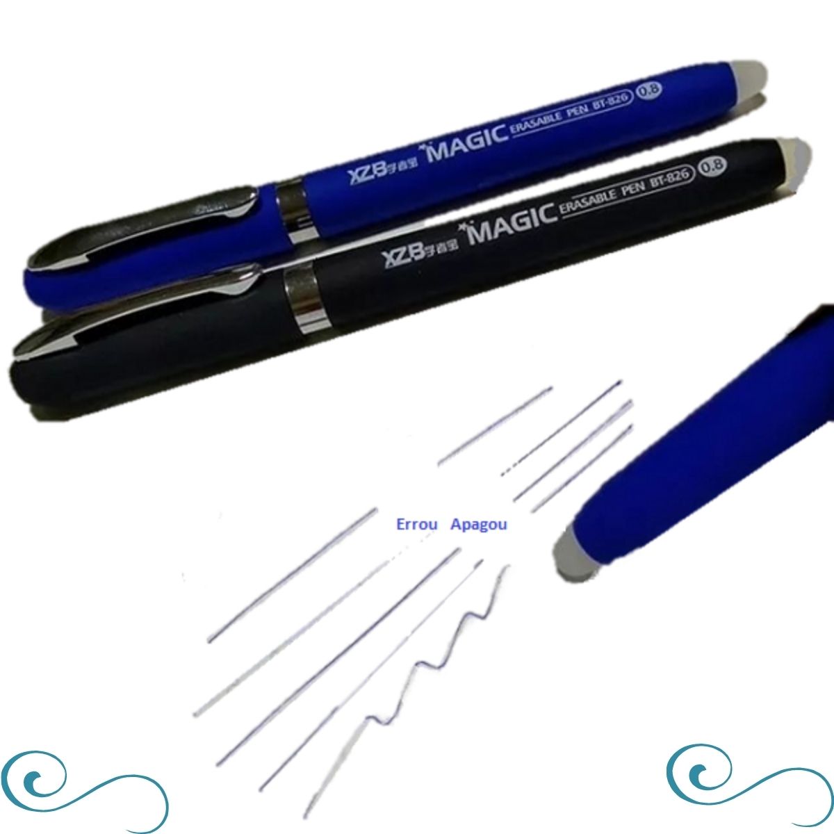 caneta que apaga caneta apagável Magic escrita 0.8 - J.A Importados