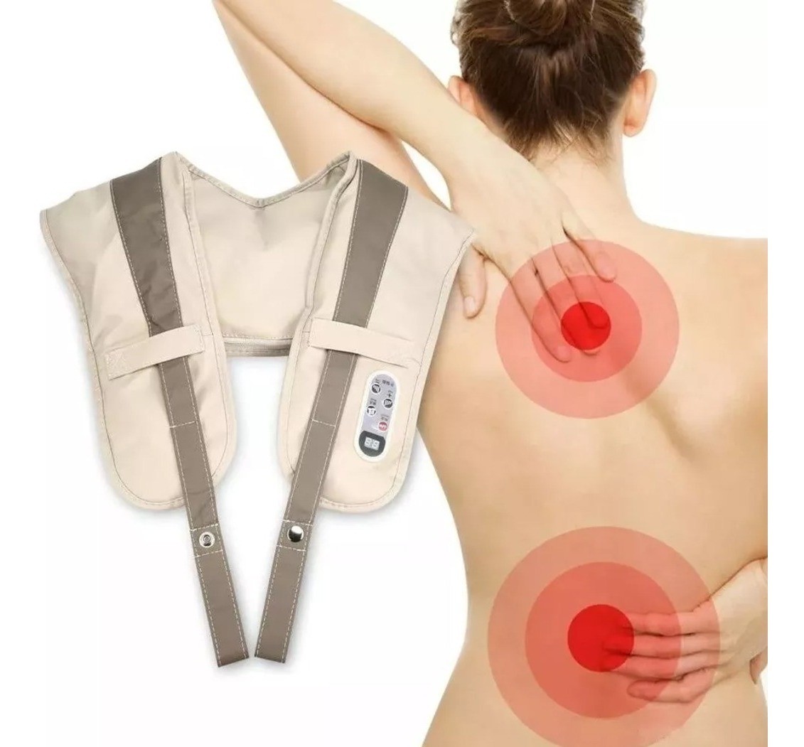 Massageador Cervical Elétrico Ombros Lombar Colete Shiatsu  - J.A Importados