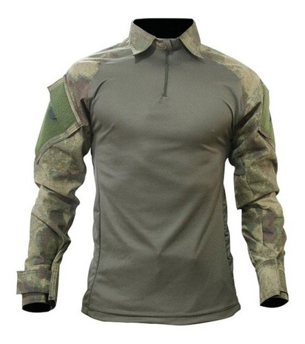 Combat Shirt Camisa Tática Verde Atacs  FG Ripstop Dry Airsoft