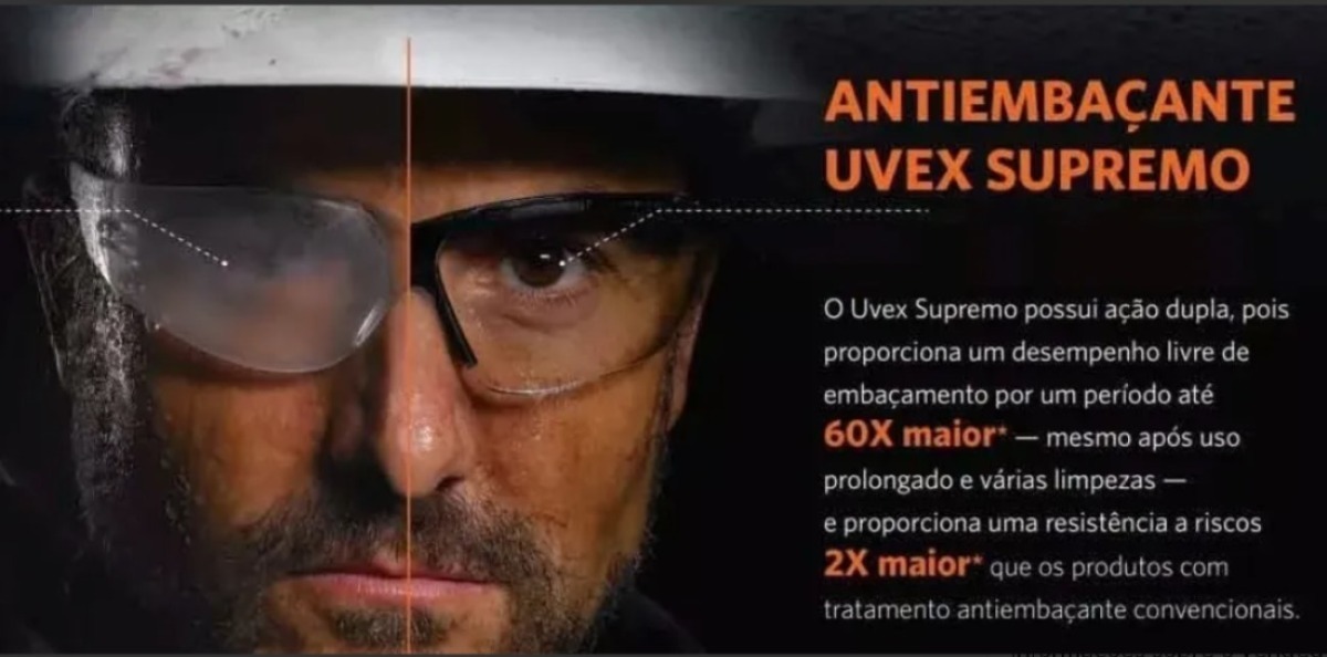 Óculos Uvex Genesis Tático 60x Antiembaçante Original + Bag