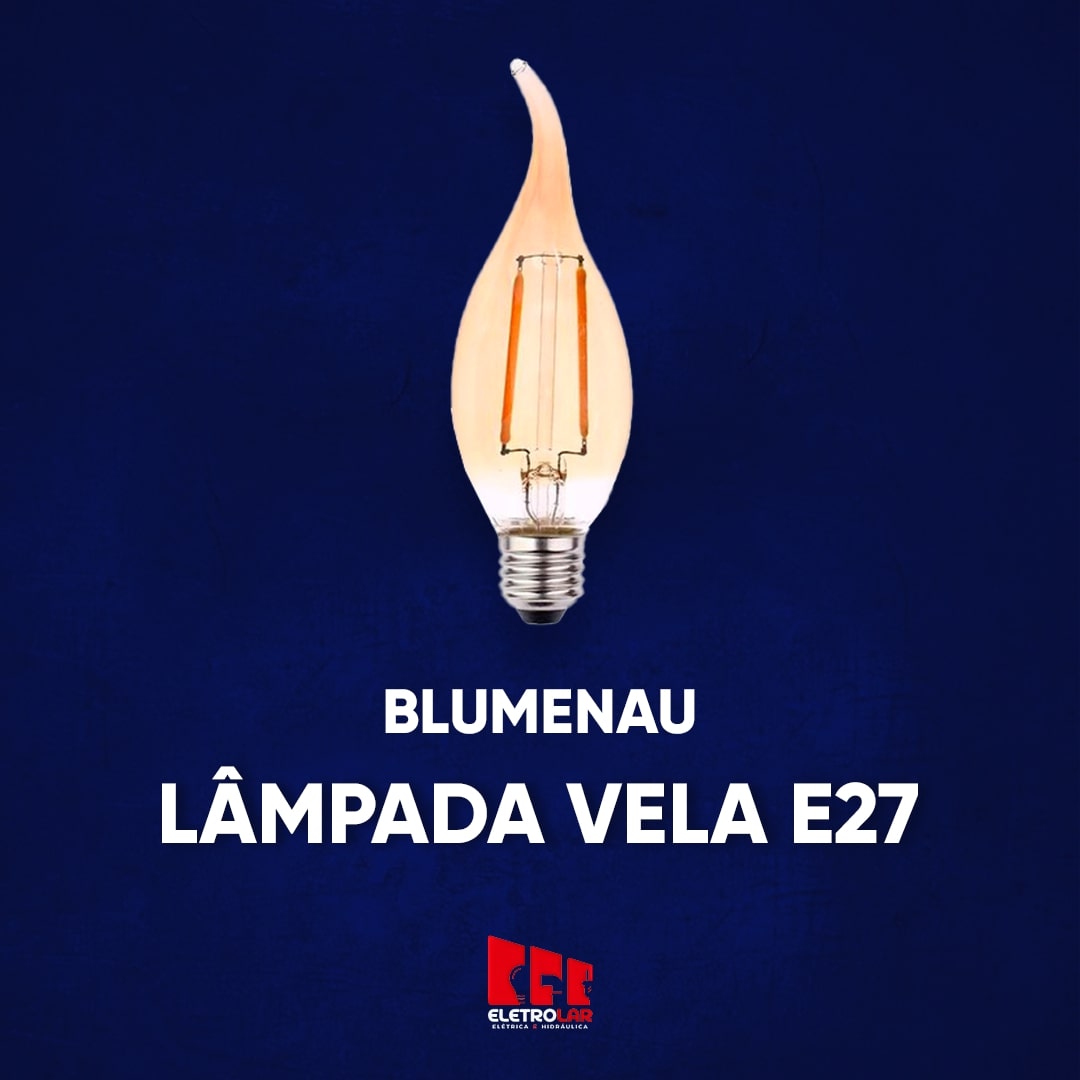BLUMENAU LAMP E27 2W VELA 2200K FILAM. LED