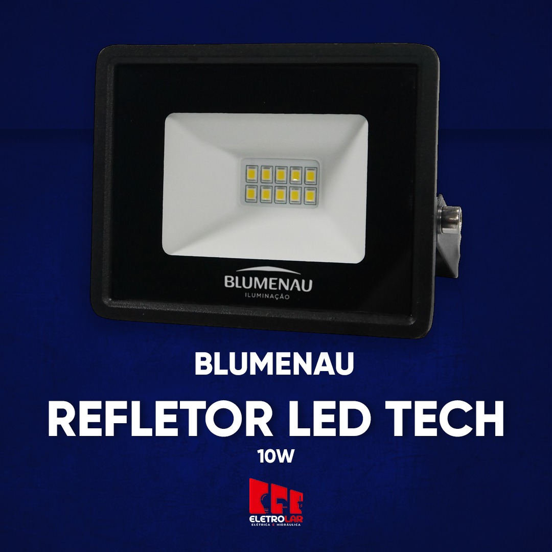 BLUMENAU REFLETOR LED SLIM 10W 6000K