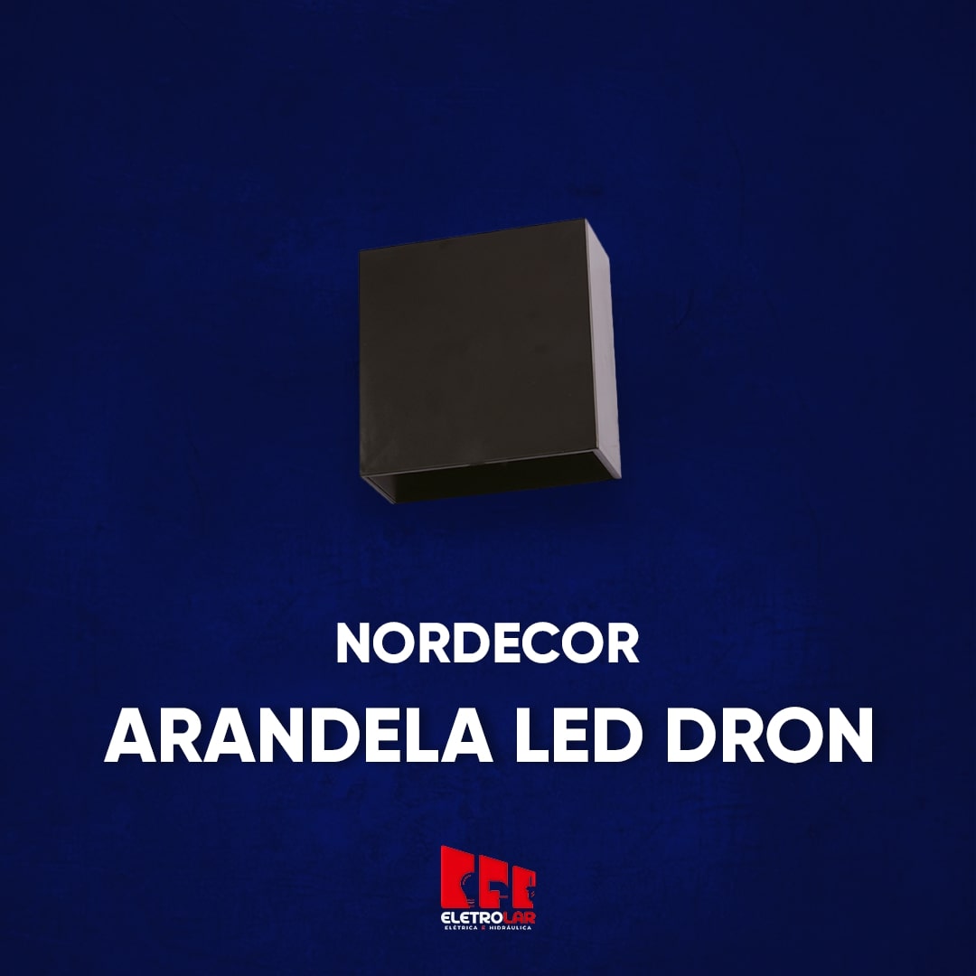 ARANDELA LED DRON IP65 4W 3000K PRETA