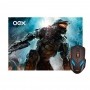 Kit Gamer OEX War MC100 - Mouse 2400 DPI LED + Mousepad