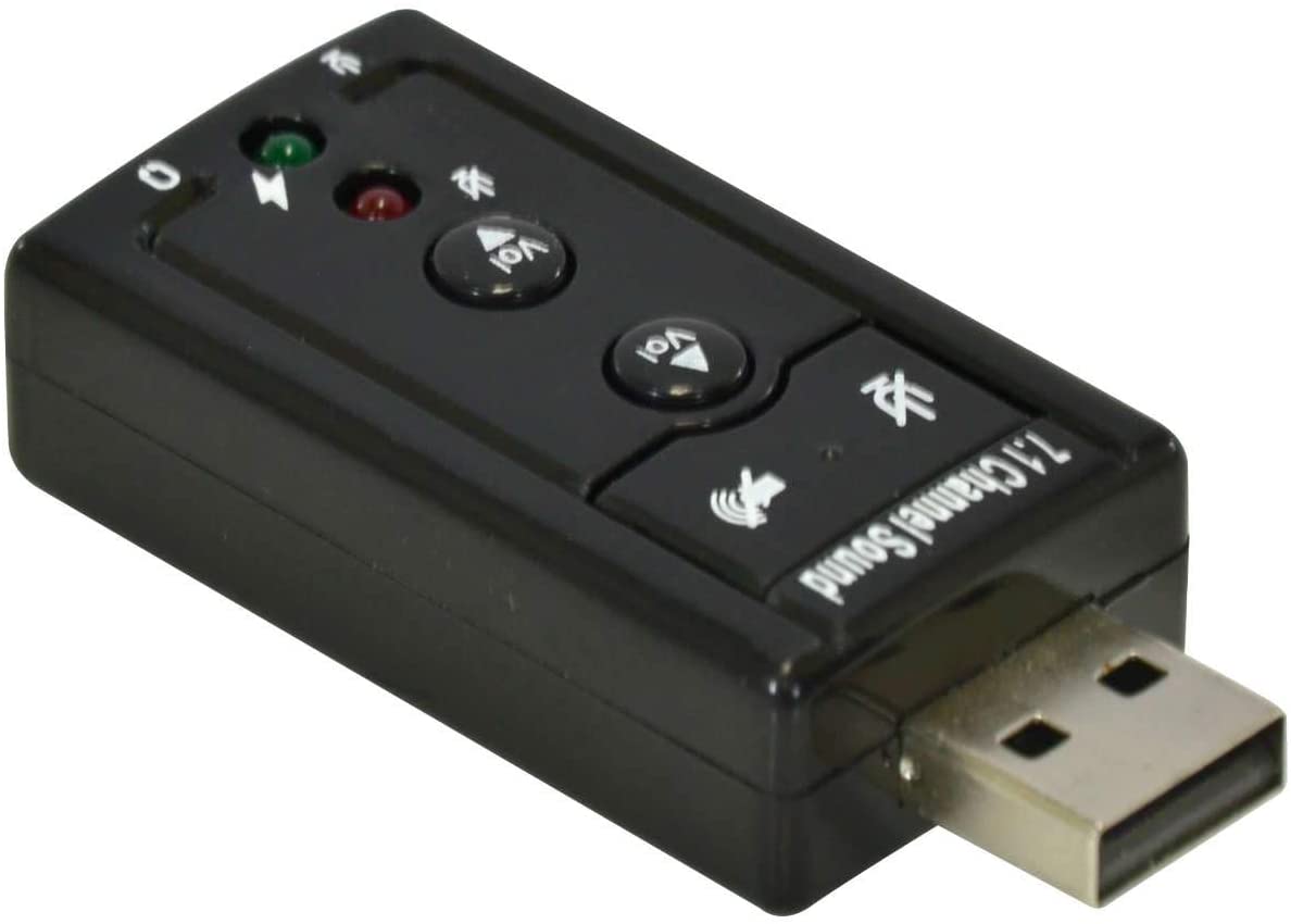 ADAPTADOR PLACA DE SOM USB 7.1 CANAIS VIRTUAL AUSB71