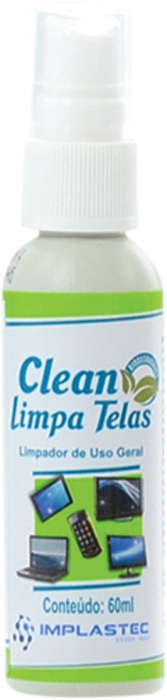 CLEAN LIMPA TELAS 60ML COM FLANELA