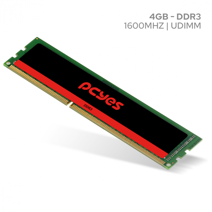 MEMORIA PCYES UDIMM 4GB DDR3 1600MHZ - PM041600D3