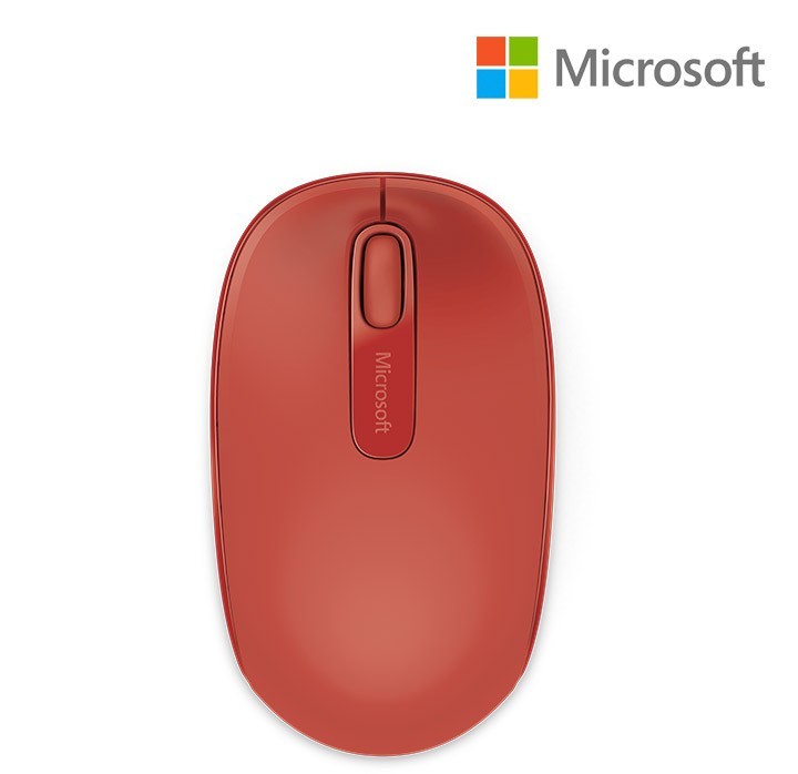Mouse Óptico Microsoft 1850 sem Fio U7Z-00031 Vermelho