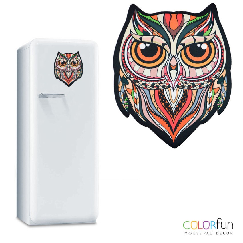 Mousepad / Imã Decorativo ColorFun  Owl Color