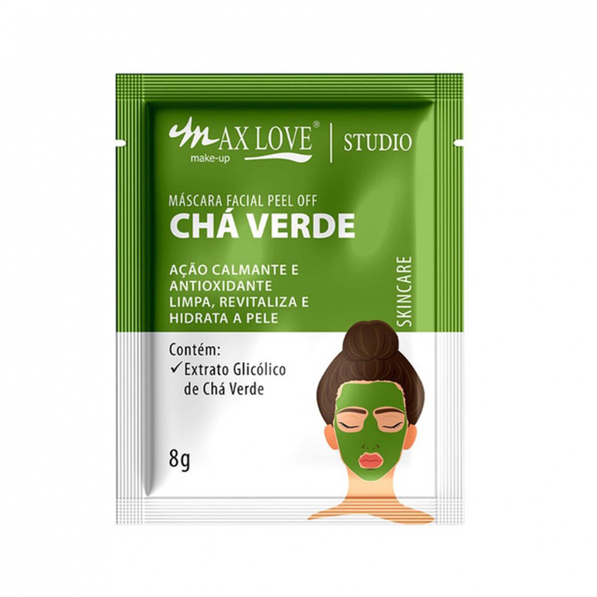 Máscara Facial Chá Verde - Max Love