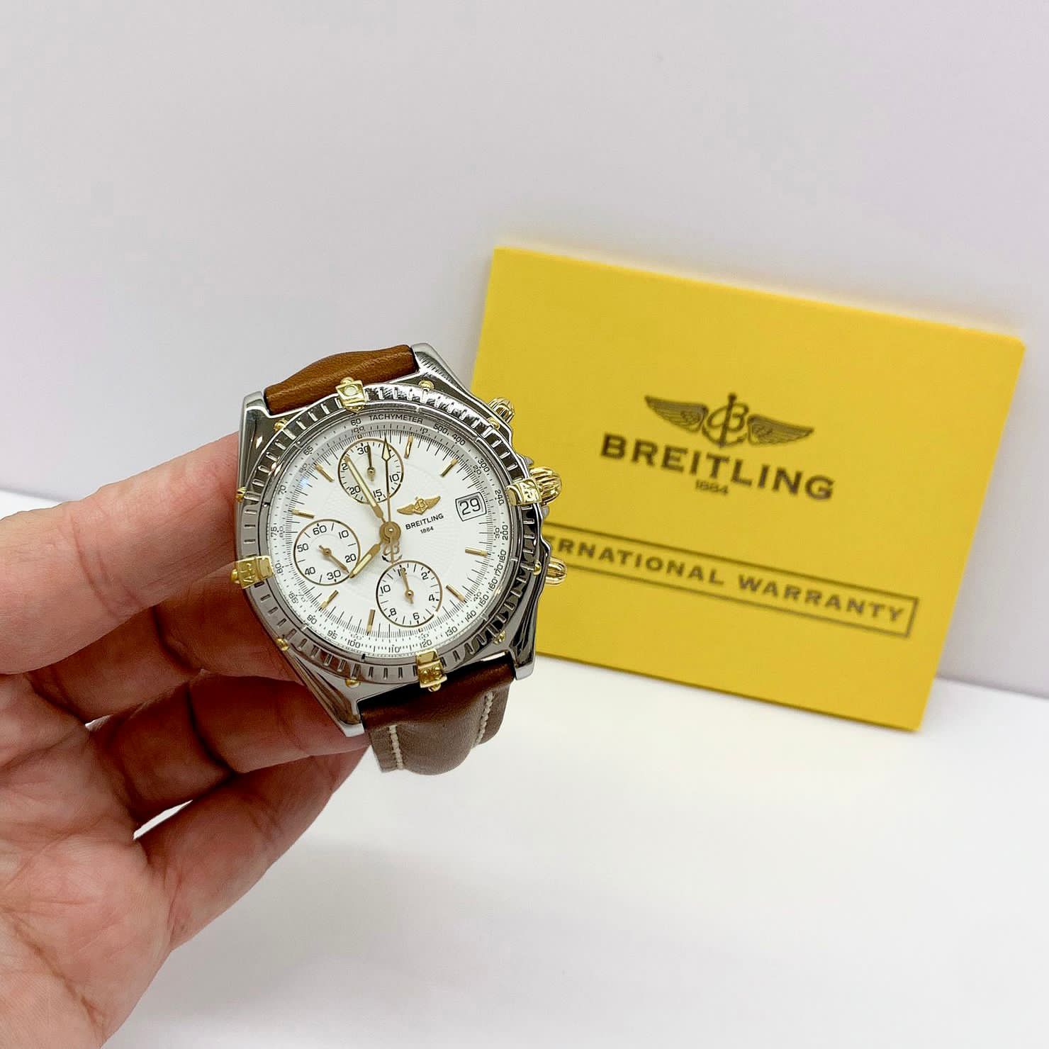 Breitling Chronomat Ouro & Aço 39mm Completo Automático