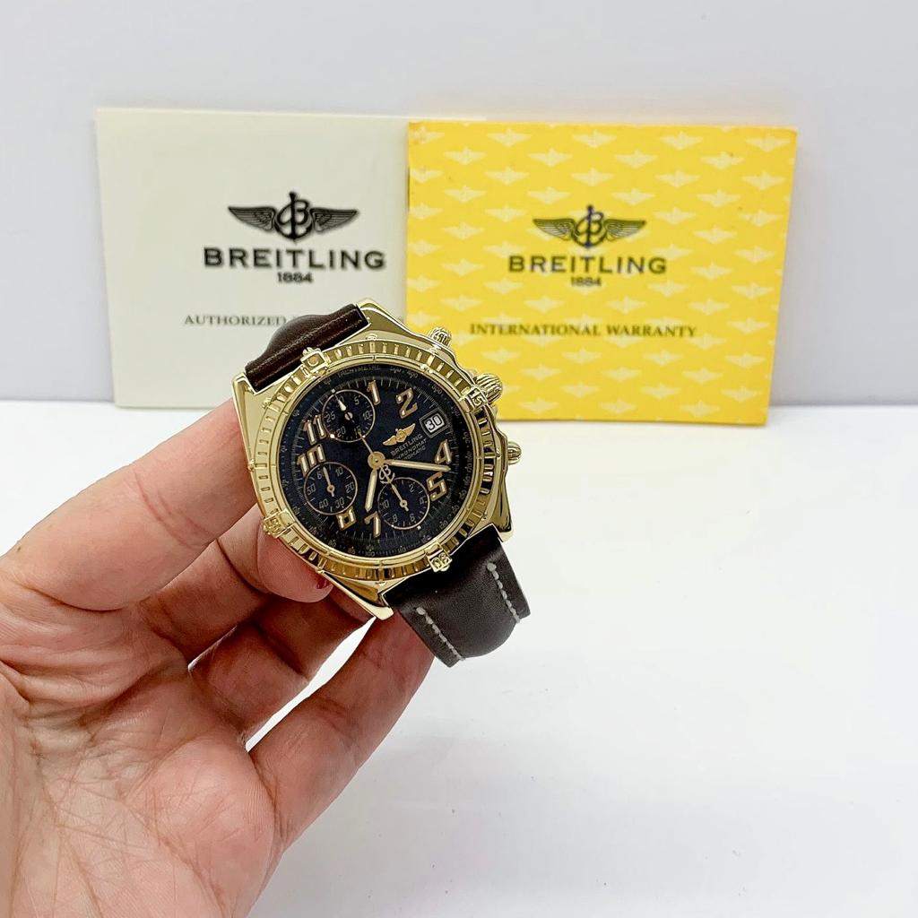 Breitling Chronomat Yellow Gold 40mm Automático Completo