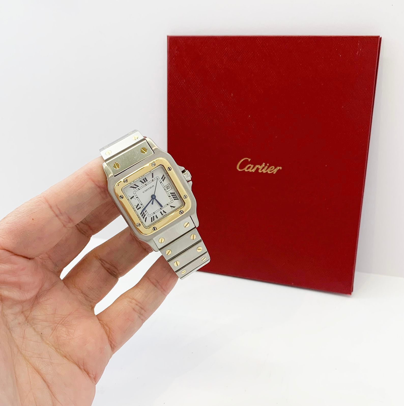 Cartier Santos Galbee Ouro & Aço 29mm Automático Impecável
