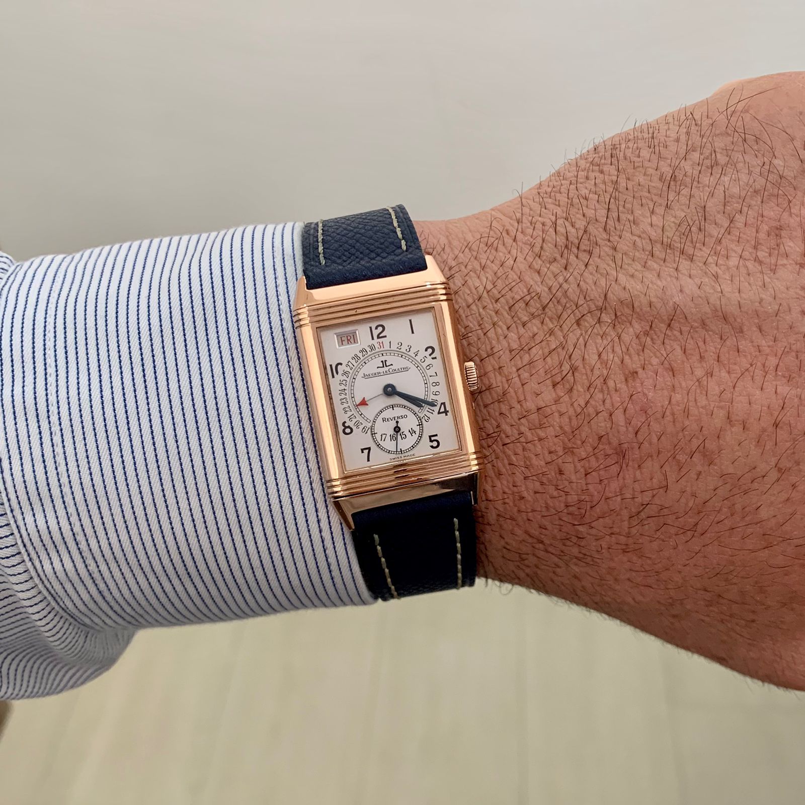 Jaeger-LeCoultre Reverso Day-Date Ouro Rosé Completo