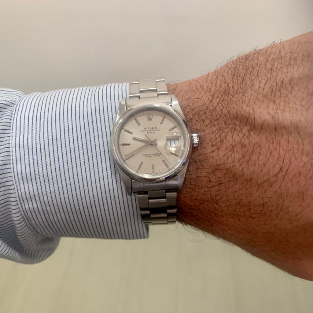 Rolex Oyster Perpetual Date 34mm Automático Impecável