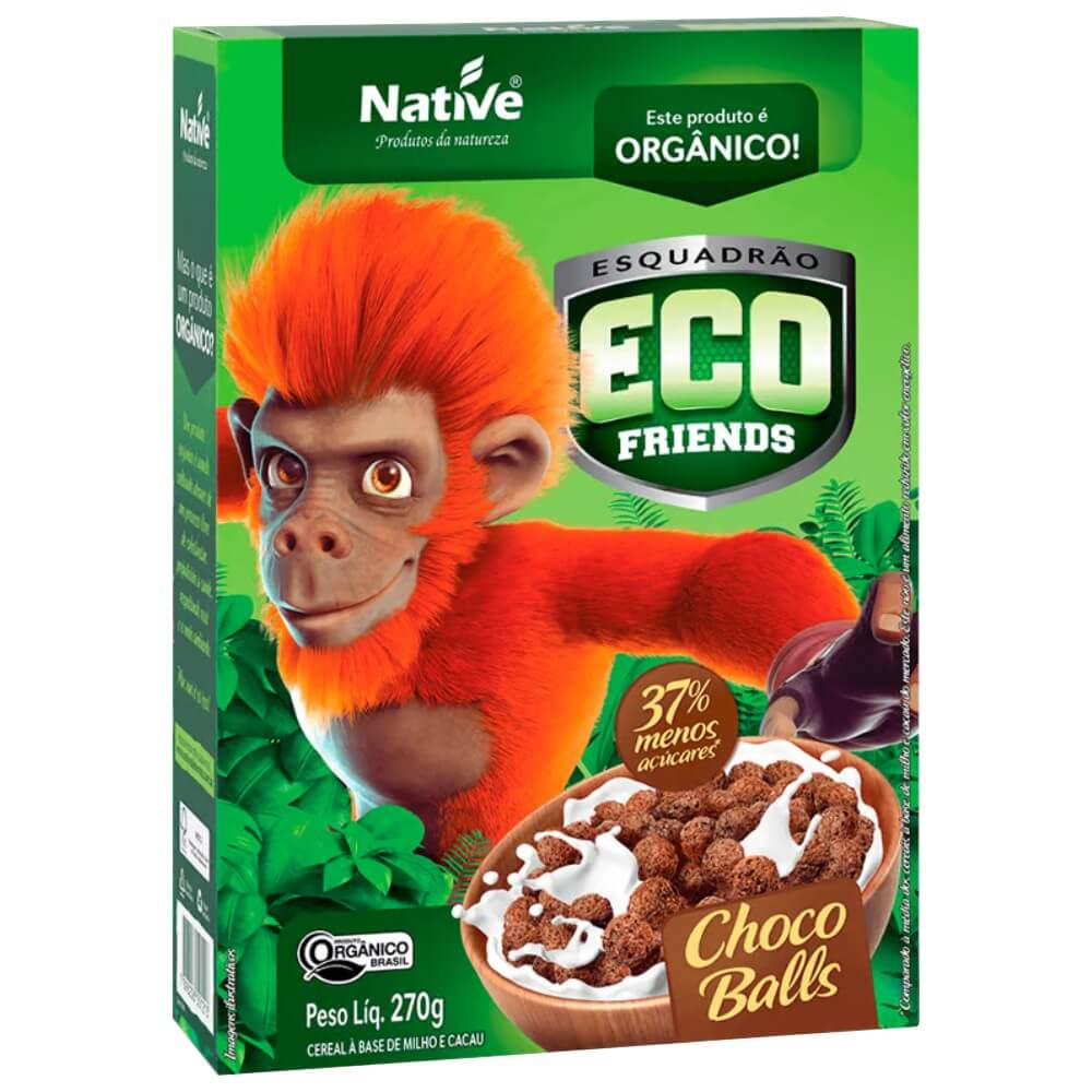 Cereal Matinal Orgânico Eco Friends Choco Balls 270g - Native