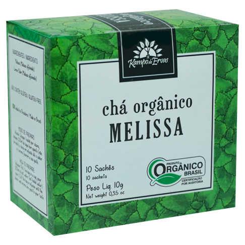 Chá de Melissa Orgânico 10 sachês - Kampo de Ervas