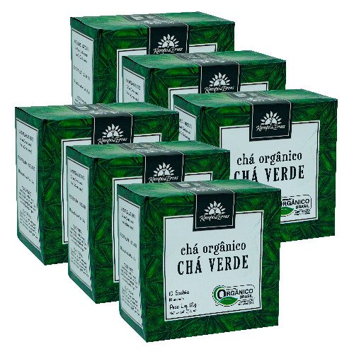 Chá Verde Orgânico - Kampo de Ervas (Kit c/ 60 sachês)