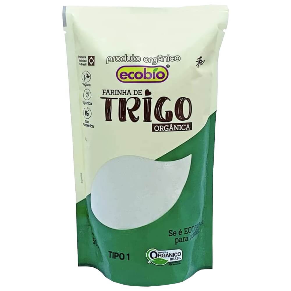Farinha de Trigo Orgânica Branca 500g - Ecobio