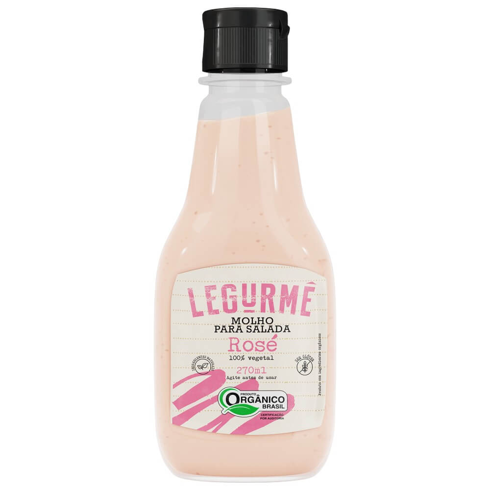 Molho Rosé Pronto para Salada Orgânico 270ml - Legurmê