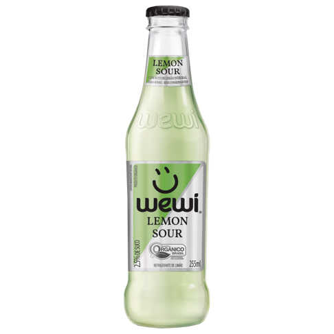 Refrigerante Wewi Lemon Sour Orgânico 255ml - Wewi (Kit com 12)