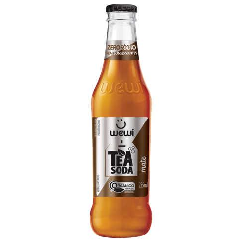 Refrigerante Wewi Tea Soda Mate Orgânico 255ml - Wewi (Kit com 6)