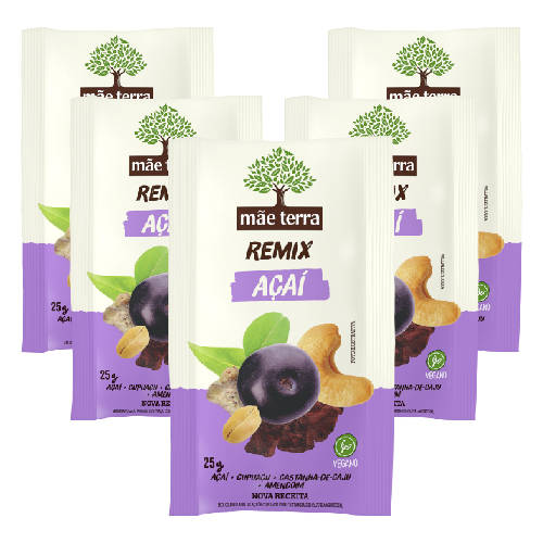 Remix Açaí Snack 25g - Mãe Terra (Kit semana com 5)