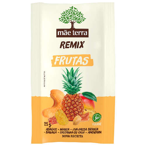Remix Frutas Tropicais Snack 25g - Mãe Terra (Kit com 3)