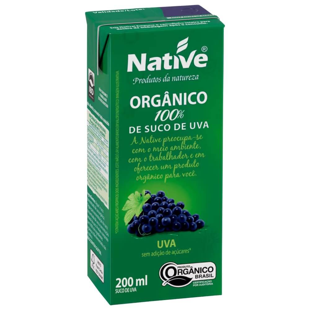 Suco de Uva Orgânico 200ml - Native