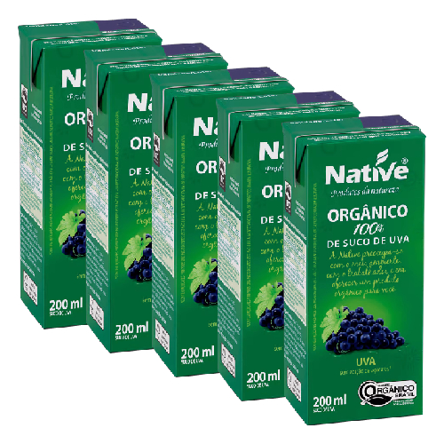 Suco de Uva Orgânico 200ml - Native (Kit com 5)
