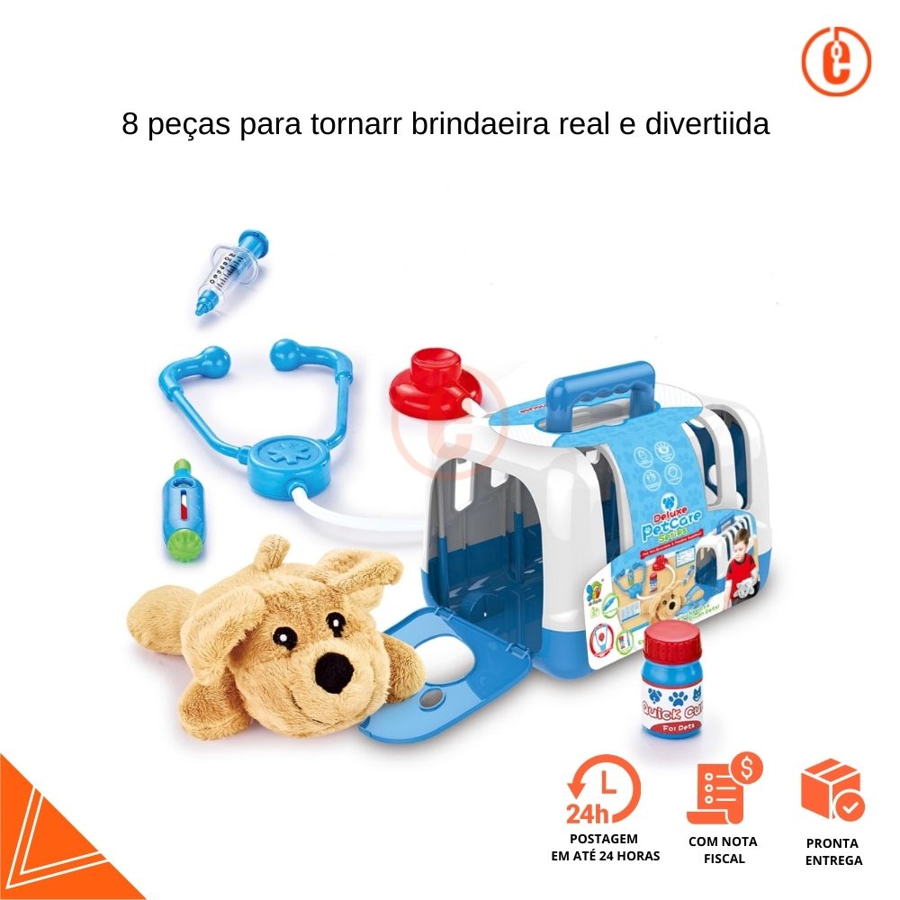 Brinquedo maleta médico veterinário Infantil Baby Style