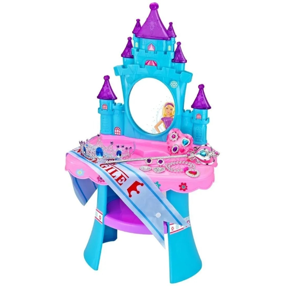 Penteadeira musical castelo princesa com banquinho Baby Style