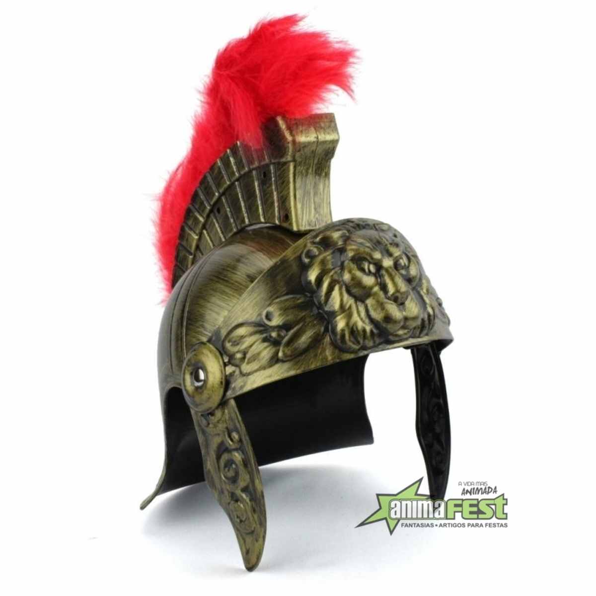 Chapéu Soldado Romano com Pluma