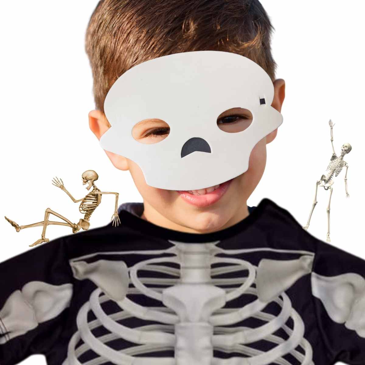 Fantasia Esqueleto Infantil Macacão Pop